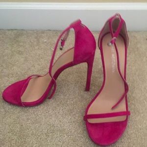 NWOT Stuart Weitzman Nudist Sandal Pink Suede Size 10